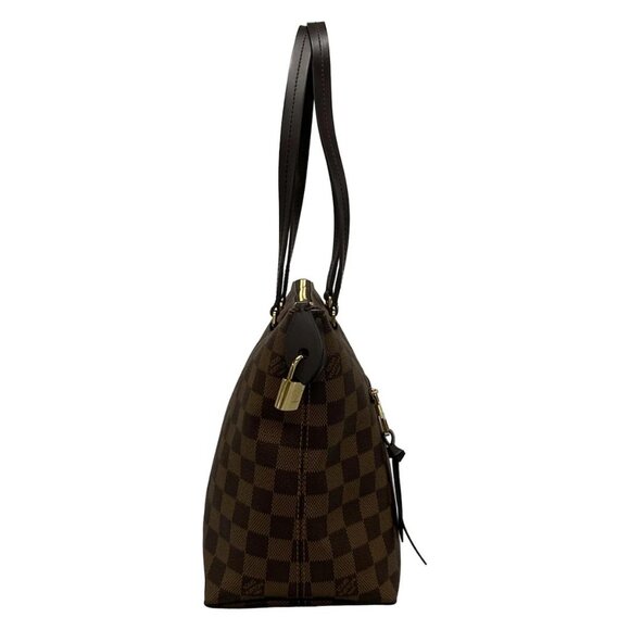Auth LOUIS VUITTON Jena PM N41012 Ebene Damier - FL0189 Tote Bag Damier Canvas - Picture 3 of 16